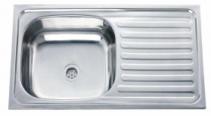 Санитарен фаянс Кухненски мивки Inter Ceramic Единична мивка алпака ICK 7540 L/R