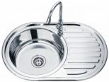 Санитарен фаянс Кухненски мивки Inter Ceramic Единична мивка алпака ICK 7750 L/R