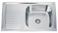 Санитарен фаянс Кухненски мивки Inter Ceramic Единична мивка алпака ICK 8050PF L/R