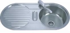 Санитарен фаянс Кухненски мивки Inter Ceramic Единична мивка алпака ICK D10048A L/R