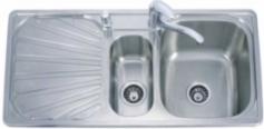 Санитарен фаянс Кухненски мивки Inter Ceramic Двойна мивка алпака ICK SS10249F