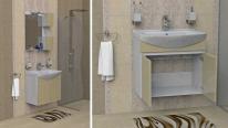 Мебели за баня Мебели за баня PVC Triano Комплект за баня КАРОЛИНА